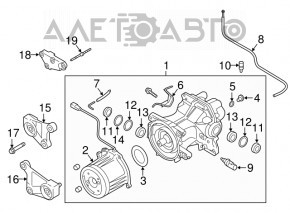 Кронштейн редуктора левый Mazda CX-5 17- потрескан сайлент