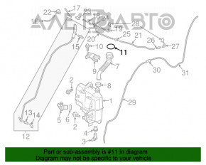 Capacul rezervorului de lichid de spălare Mazda CX-5 13-16