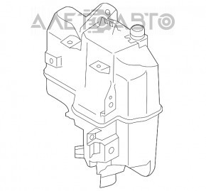 Rezervorul de spălare a parbrizului Mazda CX-5 13-16 fără gât nou OEM original