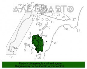 Rezervorul de spălare a parbrizului Mazda CX-5 13-16 fără gât nou OEM original