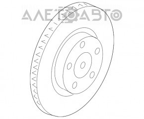 Диск тормозной передний правый Mazda CX-5 16 28мм