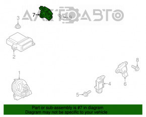 Senzor airbag spate stânga Mazda 3 14-18 BM