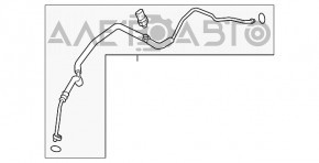 Teava aer conditionat incalzire-condensator Mazda CX-5 17 - nou original OEM