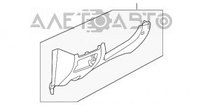 Husa genunchi sofer Mazda CX-5 13-16 negru, zgarieturi