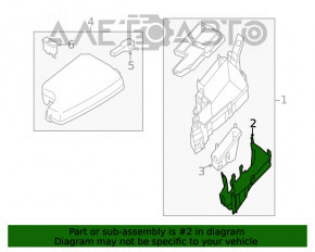 Corpul blocului de siguranțe sub capotă Mazda CX-5 17- nou OEM original