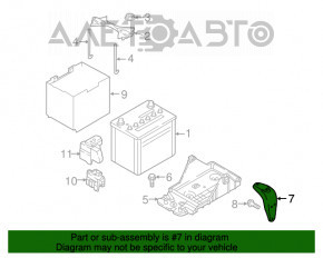 Suport pentru carter baterie Mazda CX-9 16-