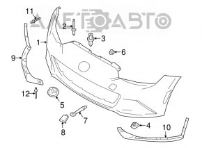 Clema de tractare Mazda 3 14-18 BM nouă OEM originală