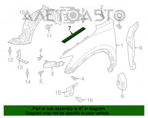 Уплотнитель капот-крыло правый Mazda CX-5 13-16