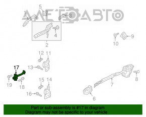 Opritor usa spate dreapta Mazda CX-5 13-16 nou original OEM