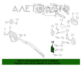 Buclele ușii din spate stânga jos Mazda CX-9 16- OEM nou original