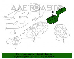 Comutatorul de sub volan dreapta Mazda CX-5 13-16 tip 1