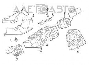 Comutatorul de sub volan dreapta Mazda CX-5 13-16 tip 1