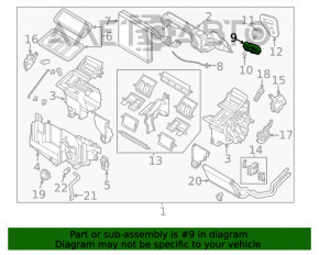 Ventilatorul de încălzire a aerului condiționat pentru Mazda 3 14-18 BM