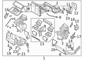 Ventilatorul de încălzire a aerului condiționat pentru Mazda 3 14-18 BM