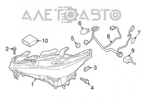 Far stânga față Mazda CX-5 17- asamblat AFS nou aftermarket