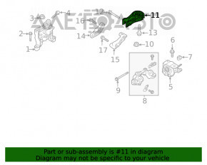 Подушка двигателя задняя Mazda CX-5 17-21 2.5 awd