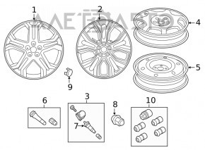 Диск колесный R19 Ford Edge 19-