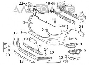 Capacul farului de ceață dreapta Ford Edge 19-