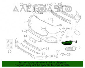 Заглушка птф левая Ford Edge 19-