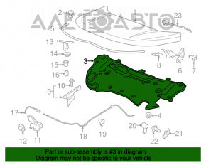 Izolarea capotei Ford Edge 19-