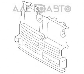 Жалюзи дефлектор радиатора рамка голая Ford Edge 19- 2.0T, 2.7T