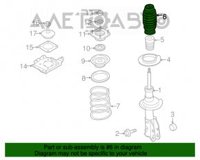 Пыльник амортизатора перед Mazda CX-7 06-09 новый OEM оригинал