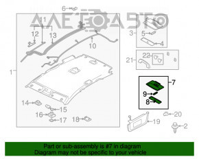 Plafonul de iluminare a portbagajului Mazda CX-7 06-09