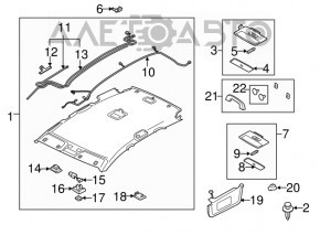 Plafonul de iluminare a portbagajului Mazda CX-7 06-09