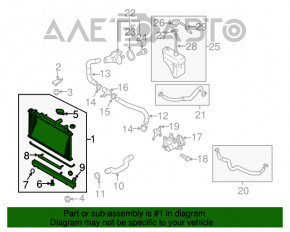 Radiator de răcire apă Mazda CX-7 06-09