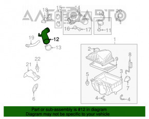 Tubul de aer Mazda3 MPS 09-13 cauciucuri