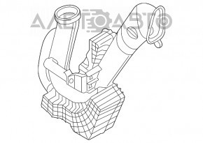 Conductă de aer către filtrul de aer Mazda3 2.3 03-08