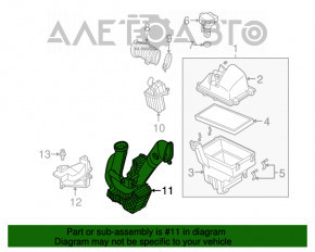 Conductă de aer către filtrul de aer Mazda3 2.3 03-08