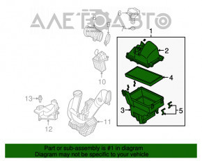 Корпус воздушного фильтра Mazda3 2.3 03-08