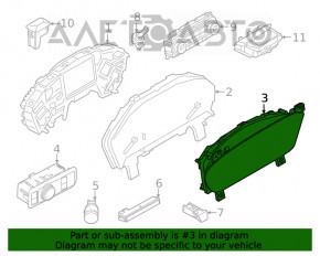 Щиток приборов Ford Escape MK4 20-21 High series-digital