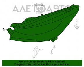 Far stânga față asamblată Ford Escape MK4 20-22 LED