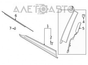 Capac usa fata stanga Ford Escape MK4 20- sub cod, zgarieturi