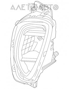 Farul de ceață dreapta pentru Ford Escape MK4 20-22 LED