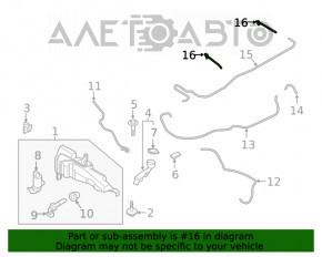 Injectoarele de spălare a parbrizului stânga Ford Escape MK4 20-22