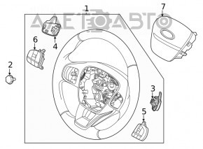 Volan gol Ford Escape MK4 20- piele, incalzit