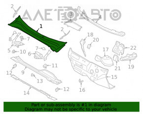 Grila stergatoarelor de plastic Ford Escape MK4 20-