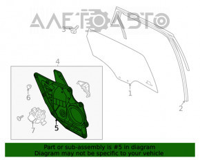 Geam electric cu motor spate stânga Ford Escape MK4 20-22