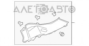 Capac spate dreapta pentru Ford Escape MK4 20-22, neagră.