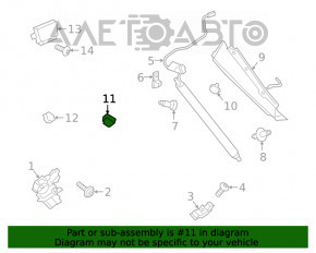 Bara de protecție a ușii portbagajului exterioară dreapta Ford Escape MK4 20- pe ușă