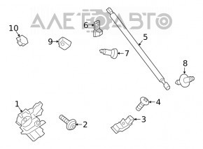 Амортизатор двери багажника левый Ford Escape MK4 20-