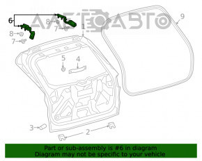 Buclele ușii portbagajului dreapta Ford Escape MK4 20-