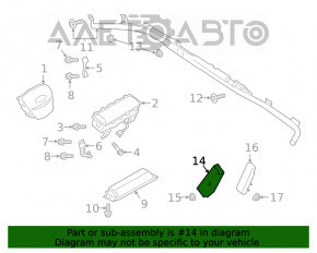 Airbagul pentru scaunul din față dreapta Ford Escape MK4 20-