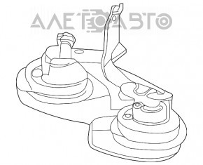 Сигнал low Ford Escape MK4 20-21 с кронштейном