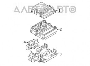 Корпус блока предохранителей подкапотный Ford Escape MK4 20-22