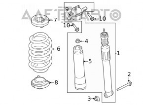 Amortizor spate dreapta Ford Escape MK4 20- 1.5T, 2.0T