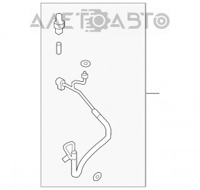 Tubul de aer condiționat condensator-compresor Ford Escape MK4 20-22 1.5T